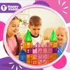 Mokomieji kūrybiniai magnetiniai konstrukciniai blokeliai 3D 112 vnt. Happy Kiddo