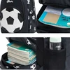 Mokyklinė kuprinė berniukams Imiti su futbolo motyvu, 17 l, 40 × 29 cm