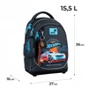 Mokyklinė kuprinė dla chłopca 6-8 lat mėlyna su brelokiem Hot Wheels Kite
