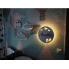Moliland Lampka nocna su imieniem LED na baterie dla dziecka do pokoju dzieci ścienna
