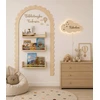 Moliland Lampka wisząca, dekoracyjna LED – naturalne drewno personalizowana