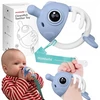 Mombella Rybka 3in1 dantų dygimo žaislas, mėlynas, 3M+ sensorinis žaislas
