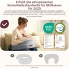 MOMCOZY Ergonomiška maitinimo pagalvė 57cm Atminties putos Reguliuojama