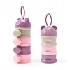Mommy Bag konteineris Teddy bear pieno formulei, rožinis