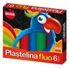 Mona Neoninis plastilinas vaikams, 6 spalvos, lengvai formuojamas, nelimpa ir daugkartinis naudojimas