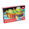 Mona plastilinas 8 spalvų minkšta vaško pagrindo plastiko masė vaikams 1 vnt.