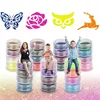 MonCouleur GLITTER TATTOO RINKINYS, PLAUNAMI GLITTER ŠABLONAI VAIKAMS