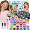 MonCouleur GLITTER TATTOO RINKINYS, PLAUNAMI GLITTER ŠABLONAI VAIKAMS