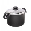 Moneta Etnea makaronų puodas 22 cm su dangteliu, aliuminis, juodas