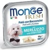 Monge Fresh paštetas šunims su menkės gabalėliais 100g