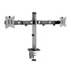 Laikiklis White Shark Baltas Shark Baltas Shark AMENHOTEP II, Desktop Mount for 2 Monitors, Pilkas (GMS-3205)