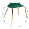 Monovo Aksominė kėdė, pintas butelis, žalias chromas, auksinės kojos Velvet PLOTI