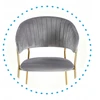Monovo Glamour Modern Velvet kėdė valgomajam, Ash Pilkas HAVANA
