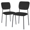 Monovo Juoda minkšta aksominė kėdė svetainei Loft Velvet Metal RIBON