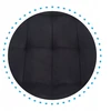 Monovo Juoda moderni dygsniuota aksominė kėdė svetainei valgomajam Velvet CHIC