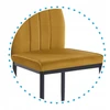 Monovo Minkšta kėdė svetainei Valgomojo Loft Modern Velvet Curry BLYX