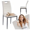 Monovo Moderni minkšta kėdė valgomajam Loft Velvet rusvai gelsvas Velior TAVOS