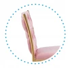 Monovo Pinta aksominė rožinė kėdė svetainei Glamour Gold Legs Rožinė KOXI