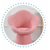Monovo Rožinė minimalistinio dizaino kėdė Lamb Boucle Teddy JASMINE