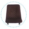 Monovo Veliūrinė moderni virtuvės kėdė svetainei Valgomojo Loft Brown APER