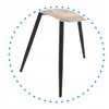 Monovo Velvet Metal Loft Svetainės kėdė Smėlio spalvos Minkštas Velvet LERO