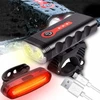 Montavelo Dviračio žibintas priekinis galinis LED 1800lm USB įkraunamas dviračio žibintų rinkinys
