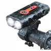 Montavelo Dviračio žibintas priekinis galinis LED 1800lm USB įkraunamas dviračio žibintų rinkinys