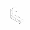 Montavimo kampas, 150x150x22x2,0mm, cinkuotas