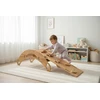 Montessori 3-in-1 rokeris vaikui su pagalve, kalneliu, Wood Style sienele