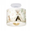 Moonlight DZIECIĘCA LAMPA PLAFON 20 CM ABAŻUR PASTELOWY ZWIERZĄTKA E27 LED
