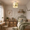 Moonlight DZIECIĘCA LAMPA PLAFON 20 CM ABAŻUR PASTELOWY ZWIERZĄTKA E27 LED