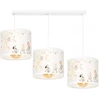 Moonlight DZIECIĘCA LAMPA WISZĄCA PASTELOWY ABAŻUR ZWIERZĄTKA SŁONIK E27 LED