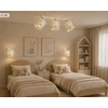 Moonlight DZIECIĘCA LAMPA WISZĄCA PASTELOWY ABAŻUR ZWIERZĄTKA SŁONIK E27 LED PLAFON