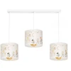 Moonlight DZIECIĘCA LAMPA WISZĄCA PASTELOWY ABAŻUR ZWIERZĄTKA SŁONIK E27 LED