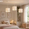 Moonlight DZIECIĘCA LAMPA WISZĄCA PASTELOWY ABAŻUR ZWIERZĄTKA SŁONIK E27 LED PLAFON