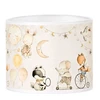 Moonlight DZIECIĘCA LAMPA WISZĄCA PASTELOWY ABAŻUR ZWIERZĄTKA SŁONIK E27 LED