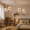 Moonlight DZIECIĘCA LAMPA WISZĄCA SPIDER ABAŻUR 20CM PASTELOWY ZWIERZĄTKA E27 LED