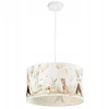 Moonlight DZIECIĘCA LAMPKA WISZĄCA ABAŻUR 30 CM PASTELOWY ZWIERZĄTKA E27 LED LAS