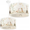 Moonlight DZIECIĘCA LAMPKA WISZĄCA ABAŻUR 30 CM PASTELOWY ZWIERZĄTKA E27 LED LAS