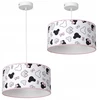 Moonlight LAMPA WISZĄCA SUFITOWA DZIECIĘCA ABAŻUR MYSZKI 30 E27