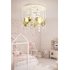 Moonlight ŻYRANDOL LAMPA SUFITOWA DLA DZIEWCZYNKI KRYSZTAŁKI RÓŻOWA Gu10 LED SERCE