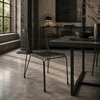 Moos Home GELEŽINĖ metalinė juoda palėpės kėdė