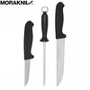 Morakniv Butcher Kit Juodas 12669, 2 peilių rinkinys + galąstuvas