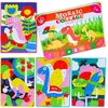 MOSAIC STICKBOOK VAIKAMS DINOZAURAI KŪRYBINIO MENŲ RINKINYS DIY 3+