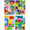 MOSAIC STICKBOOK VAIKAMS DINOZAURAI KŪRYBINIO MENŲ RINKINYS DIY 3+