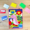 MOSAIC STICKBOOK VAIKAMS DINOZAURAI KŪRYBINIO MENŲ RINKINYS DIY 3+