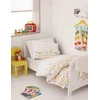 MOTHERCARE Patalynė dziecięca bawełniana 2 el. Dwustronna ZOO /PASKI 120X150