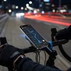 MOTOROLERIS DVIRAČIO STOVIMO LAIKIKLIS TELEFONO NAVIGACIJAI REGULIUOJAMAS MTB