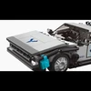 Mould King BLOKAI TECHNINIAI SPORTINIAI TRANSPORTO PRIEMONĖS DELOREAN 414 el. MOLD KING 27019 + VITRINA