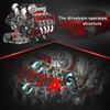 Mould King KONSTRUKCINIAI BLAKAI MOLD KING 10130 VARIKLIS F488 SUPERCAR V8 ENGINE 2718EL